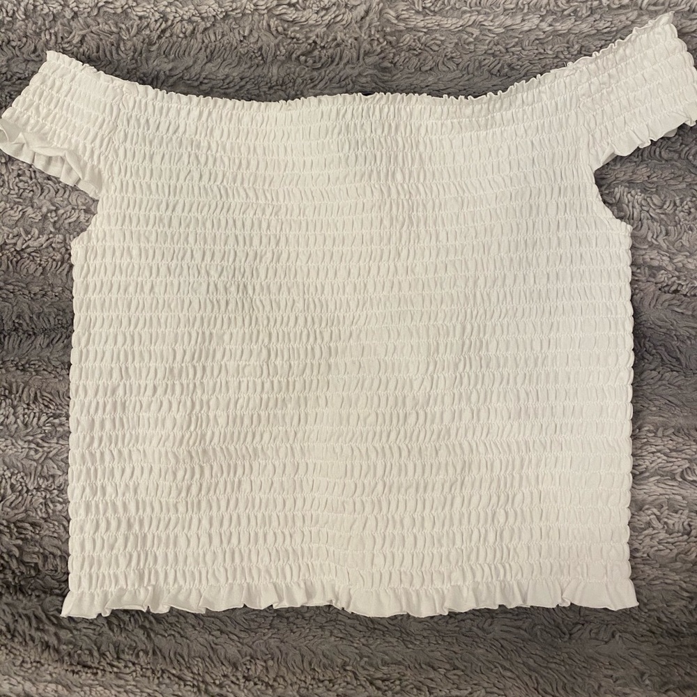 White off the shoulder top